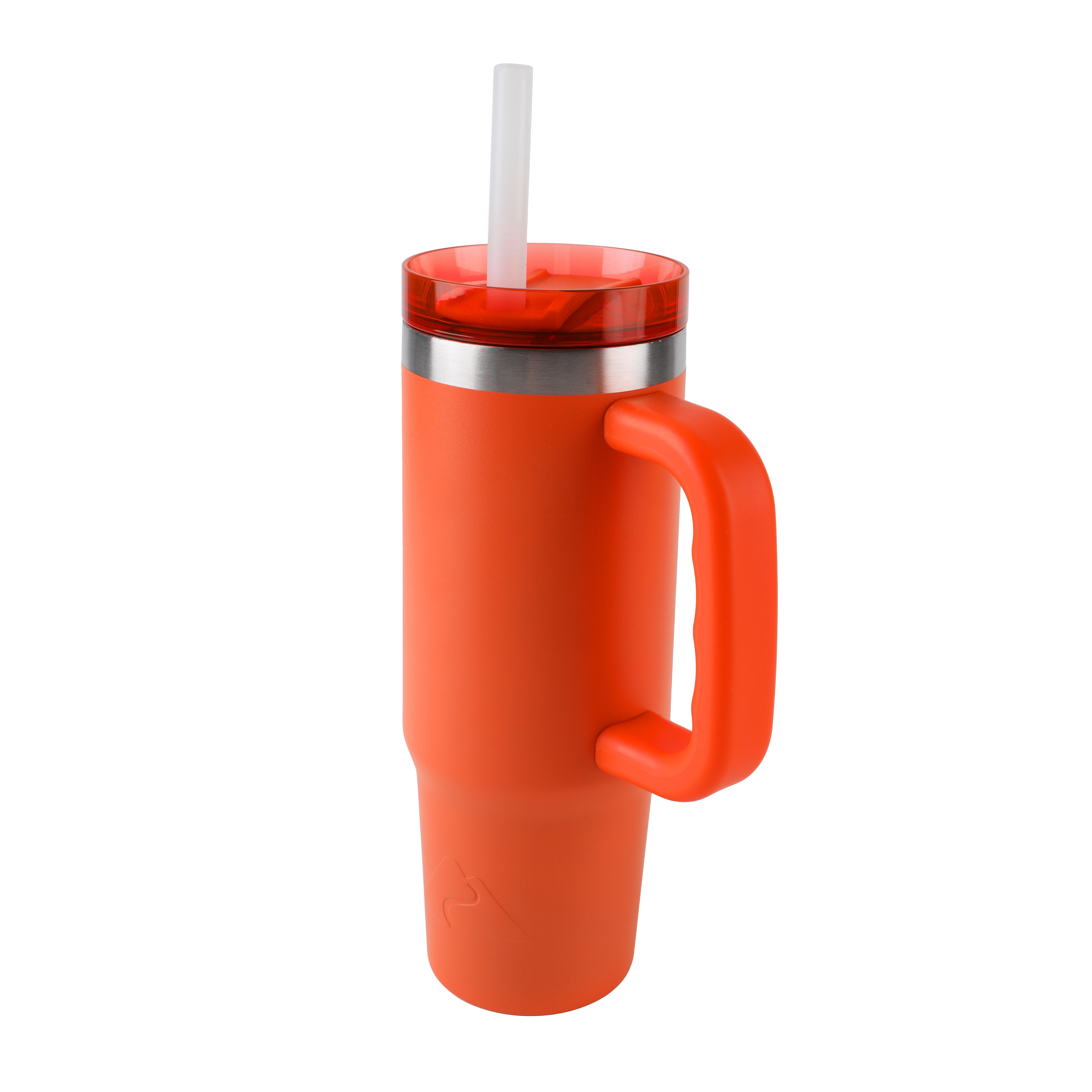 Ozark Trail 30 oz Stainless Steel Insulated Tumbler with Handle, Orange