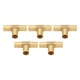 thumbnail image 4 of Adaptador De 3 Vías De Latón De 5/8 Pulgadas, Conector Universal De Conexión De Lengüeta En T, Conector Adaptador En T Para Alimentación De Aceite Turbo, Gas, Combustible, Agua, Manguera De Aire, 4 of 14