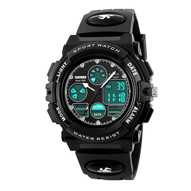 Reloj Pulsera Digital Deportivo Impermeable Para Niños Malubero Sports Negro