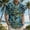Multicolor-1, variant on Men's Hawaiian Shirt Short Sleeve Button Down Tropical Floral Beach Shirt Vintage Casual Summer Striped Relaxed Fit
