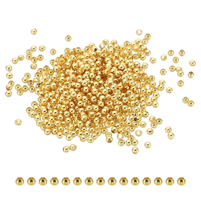 Uxcell 18K Gold Filled Spacer Beads for Jewelry Making 600