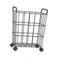 thumbnail image 4 of Lipstore Rolling Sports Ball Storage Cart Ball Storage Rack for Gym Outdoor Black S, 4 of 7