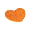 thumbnail image 2 of Heart-Shaped Doormat, Absorbent Skidproof Bathroom Rug, Non-Slip PVC Backing Machine Washable Valentine's Day Wedding Entrance Mat, Orange, 2 of 6