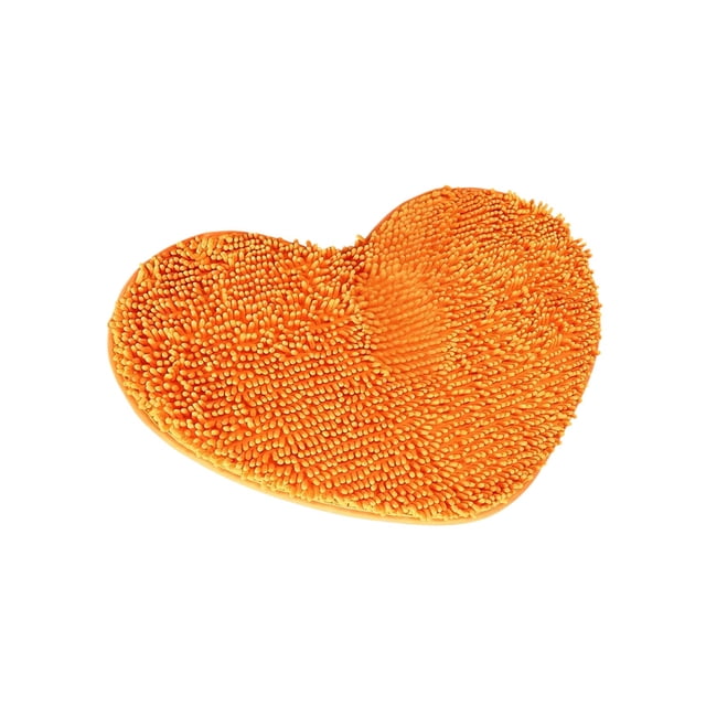 Yhmxh Alfombrillas de baño para baño Alfombra de baño Felpudo con forma de corazón, absorbente, antideslizante, para baño, entrada, ceremonia de boda Decoración del baño