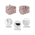thumbnail image 2 of Farmhouse Red Toaster Cover 2 Slice, Vintage Flower Leaf Botanical Plant Dustproof Bread Machine Oven Cover with Storage Pockets, Fits Most Kitchen Toasters Protector, 2 of 5