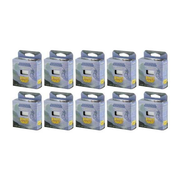 10 Packs Dragon Shield Board Game Sleeves 100 ct Square Size Card Sleeves Display Case