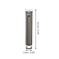 thumbnail image 4 of Unique Bargains 1 Pc Durable Vertical Pattern Nail Clippers Toenail Clippers Titanium Tone, 4 of 7