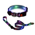 thumbnail image 2 of CBFFDC Flashing Dog Collar LED Light Dog Collar Adjustable Length USB Rechargeable 3 Light Modes Wrapped Rubber Webbing Night Glow Collar, 2 of 7