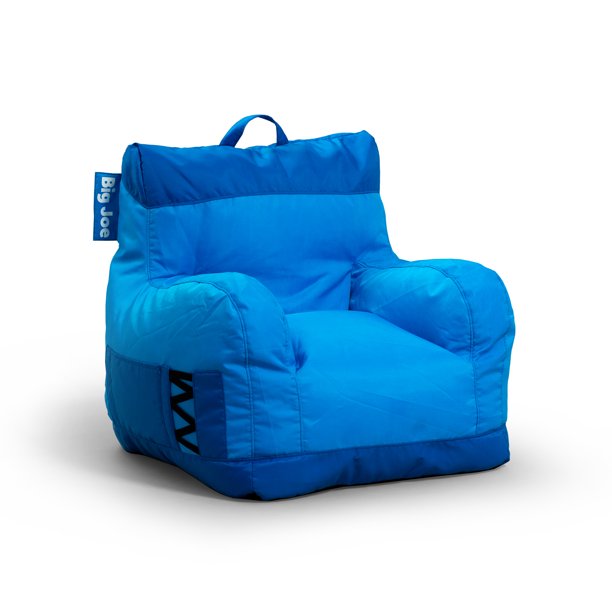 Big Joe Dorm Bean Bag Chair, Kids/Teens, Smartmax 3ft, Two Tone Blue