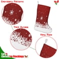 thumbnail image 5 of Christmas Stockings,Red Christmas Snowflake Pattern Stockings Christmas,14.8'' Xmas Stockings,Christmas Party Favors,Christmas Party Decorations,Christmas Stockings Personalized, 5 of 5