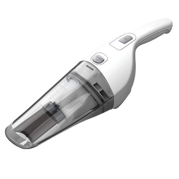 BLACK+DECKER Aspiradora compacta de Mano con batería de Litio 2 Ah, Color Gris, Blanco (Powder White), 1