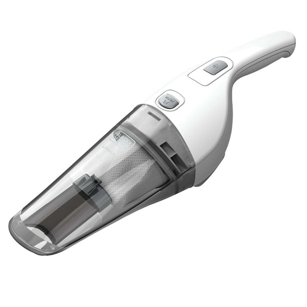 BLACK+DECKER Aspiradora compacta de Mano con batería de Litio 2 Ah, Color Gris, Blanco (Powder White), 1