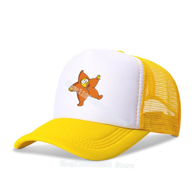 Gorra de béisbol con estampado de Los Simpsons para hombre y mujer, gorro de béisbol de algodón con estampado de dibujos animados, estilo Hip Hop, unisex Fivean unisex