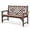 Brown, variant on Oversized Outdoor Bench with Cup Holders, 51.5” HDPE Aesthetic Garden Bench for 2 Person, Memorial Benches - Easy Assembly & All Weather, for Porch & Patio, 800lbs Load Capacity (Black, 1pc)