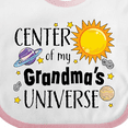 thumbnail image 4 of Inktastic Center of my Grandma's Universe Boys or Girls Baby Bib, 4 of 4