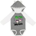 thumbnail image 3 of Inktastic Turnip the Music Partying Vegetables Boys or Girls Long Sleeve Baby Bodysuit, 3 of 5