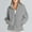 Gray, variant on AOOCHASLIY Clothes Ladies Coat Women Loose Pure Color Long Sleeve Casual Zipper Tops Blouse with Pocket Sweatshirt Jackets