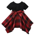 thumbnail image 1 of Cathalem Robe d'Été pour Filles Robe à Bretelles Printemps Été Robe Midi en Coton Uni, Noir 5 Ans, 1 of 5