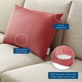 thumbnail image 3 of Modway Enhance 24" Lumbar Performance Velvet Throw Pillow in Blossom, 3 of 4