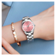 thumbnail image 5 of Reloj Mujer Acero Inoxidable Elegante Metal Contra Agua Eo Safe Impors Blanco Rosa, 5 of 5