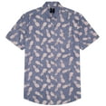 thumbnail image 4 of Visive Mens Big And Tall Short Sleeve Button Shirt, Printed Pineapple Shirts, 4 of 7