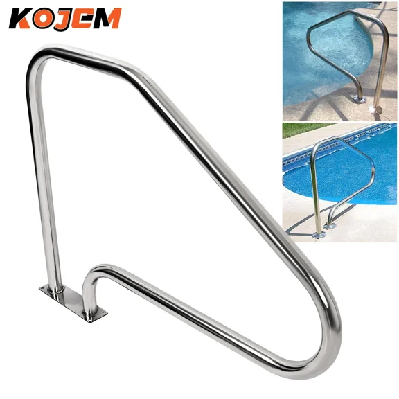 Kojem Stainless Steel Pool Handrail In-Ground Ladder Step Stair Holder