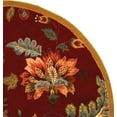 thumbnail image 3 of SAFAVIEH Chelsea Emmet Floral Wool Area Rug, Red, 4' x 4' Round, 3 of 8