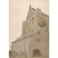 thumbnail image 2 of Cass Gilbert 18x24 Gold Ornate Framed and Double Matted Museum Art Print Titled - Winchester, England (1921), 2 of 4