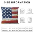 thumbnail image 5 of BANET Pillow Covers American Flag Outdoor Decor Blue White Stars and Red Stripes Throw Pillows for Couch Pillowcase Decorative Cushion Case for Sofa Bed White, 5 of 5