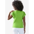 thumbnail image 2 of Ellos Plus Size Eyelet Cap Sleeve Tee, 2 of 5