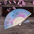 thumbnail image 4 of Cherry Blossom Fans Asian Wedding Favor Party Reception Delicate Folding, 4 of 5