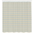 thumbnail image 3 of Ambesonne Beige Shower Curtain, Herringbone Line Pattern, 69"Wx84"L, Beige Stale Blue Dust, 3 of 3