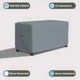 thumbnail image 4 of COVERS&ALL Patio Deck Box Cover - Heavy Duty 18 Oz Waterproof Outdoor Yard Cushion Storage Box Protection 100% Weather Resistant with Air Pockets and Drawstring. (63” W X 30”D x 28”H, Grey), 4 of 7