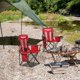thumbnail image 5 of Silla de camping Nazhura plegable con bolsa térmica roja, paquete de 2, 5 of 8