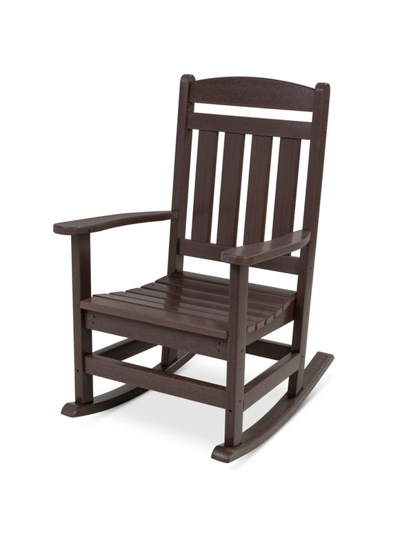Mainstays Double Wood Outdoor Rocker Chair Dark Brown 58 OFF