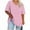 Pink, variant on Plus Size T Shirts for Women Cozy Summer Oversize Tops Short Sleeve Tunic Tops for Daily