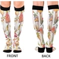 thumbnail image 2 of FREEAMG Watercolor Mushrooms Compression Socks for Women&Men Circulation-Best Support for Nurses,Running,Athletic-1 Pairs, 2 of 7