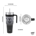 thumbnail image 5 of Zak Designs 40oz Wednesday Straw Handle Tumbler, Stainless Steel Vacuum Insulated Waverly Tumbler Featuring a Sliding Lid, 5 of 8