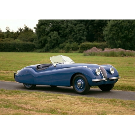 1948 Jaguar XK120 Roadster 2-door 2-seater 34 litre Inline-6 DOHC engine developing 160bhp Country of origin United Kingdom Canvas Art - Panoramic Images (18 x (Best Inline 6 Engines Of All Time)