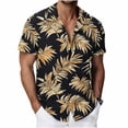 thumbnail image 2 of Gamivast Men's Hawaiian Shirts Short Sleeve Palm Tree Print Button Down Beach Tops Summer Vacation Aloha Tee Breathable Soft Casual, 2 of 7