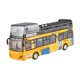 thumbnail image 1 of Colección de simulación de juguete de autobús de dos pisos recogido en autobús municipal para niños para niños Niños para niños Regalo para cumpleaños Amarillo, 1 of 8