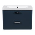 thumbnail image 4 of Modern Wall-Mounted Bathroom Vanity with Washbasin | Fiona Blue Matte Collection | Non-Toxic Fire-Resistant MDF-36"-Simple Collection 24", 4 of 4