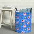 thumbnail image 5 of Picia Tropical Jellyfishes Large Laundry Basket, Waterproof, Freestanding Laundry Hamper, Collapsible Tall Clothes Hamper with Extended Handles-Small, 5 of 8