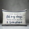 thumbnail image 3 of Creative Products Salt Water And Sunshine 14x20 Spun Poly Pillow, 3 of 3