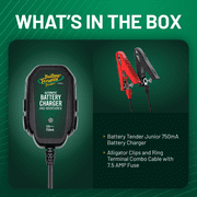 Battery Tender Junior 12V, 750mA Charger