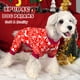 thumbnail image 2 of Pijamas para perros XPUDAC, paquete de 4 estampados navideños, tamaño XL, 2 of 5