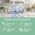 thumbnail image 4 of Stcellnmex 6 Pieces Colored Stainless Steel Fork and Spoon Silverware Set Round Handle Flatware Dishwasher Safe for Home Restaurant Kitchen, 4 of 7