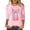 A119 Pink, variant on Womens 3/4 Ester Shirts Cute Bunny Graphic Tees Crew Neck Holiday Casual Blouse Tops Pink M