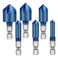 thumbnail image 2 of Avellanadores brocas acero DrillBlue 6pzs No. 191612986mm Azul Acero Avellanador VentDepot MXDBL-001, 2 of 2