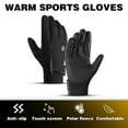 thumbnail image 2 of Irfora Hombres Mujeres Guantes de ciclismo de invierno Tres dedos Pantalla táctil Fleece A prueba de viento Impermeable Guantes deportivos cálidos para exteriores Irfora Guantes de ciclismo, 2 of 7